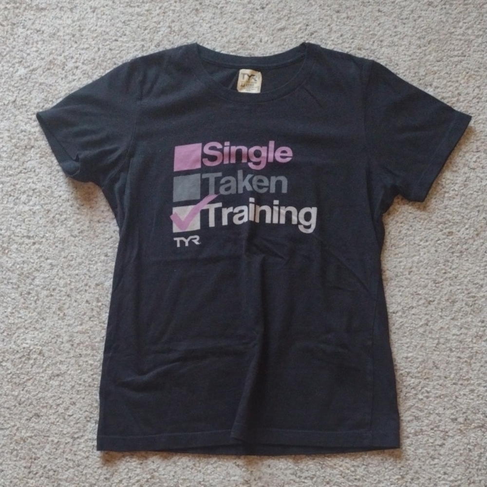 TYR Black Short Sleeve Training Tee